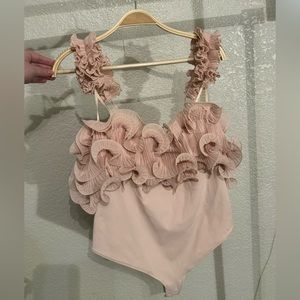 Free People - Until Next Time Bodysuit - Pink XL